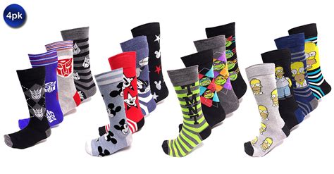 cartoon mens socks